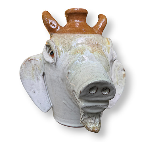 Billy Joe Craven 8.75" Billy Goat Face Jug DP6470